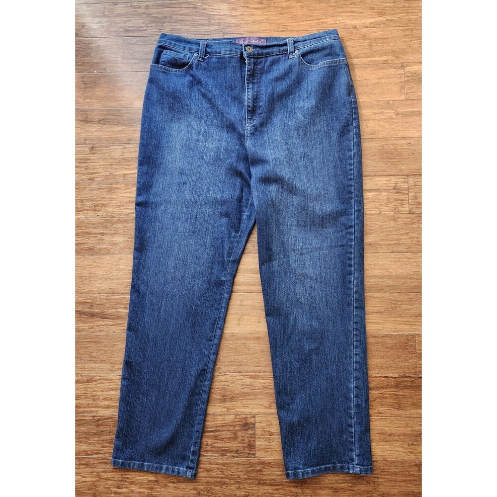 Normcore GLORIA VANDERBILT AMANDA Women's Jeans Sz. 18 Blue Denim 5 Pockets *